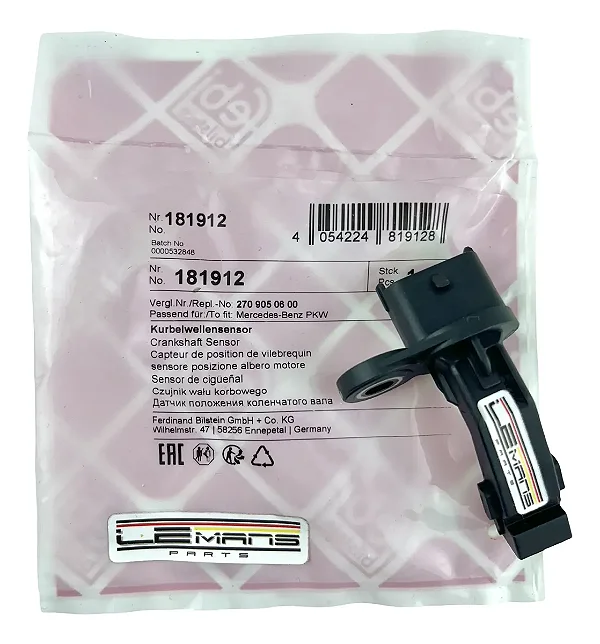 Sensor Posição Virabrequim Mercedes Cla200 Cla250 Gla200 Gla250 A2709050600