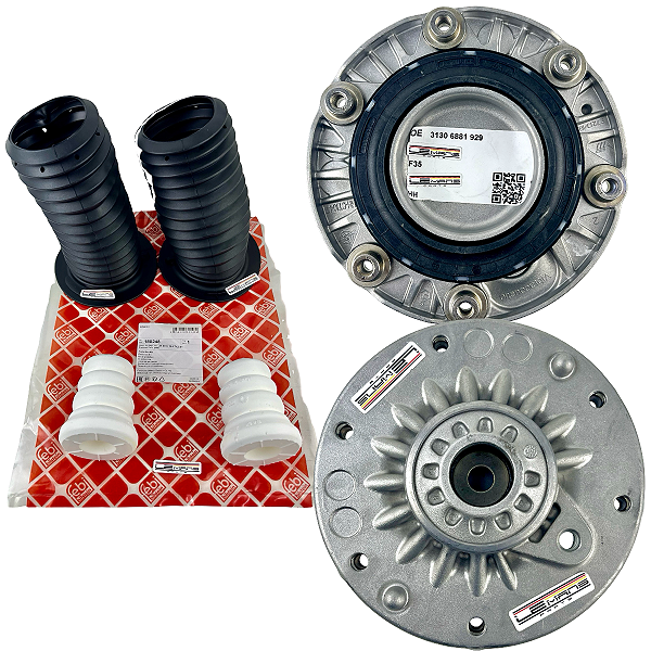 Kit Coxim Batente Coifa Amortecedor Dianteiro Bmw 118i 120i 316i 320i 328i 6 FUROS 31305A3C0D0 31306863135 31306791712 31336855440