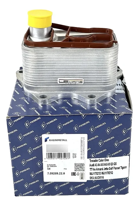 Trocador Calor Óleo Motor Audi A3 A4 A5 A6 A8 Q3 Q5 Tt 2005 á 2018