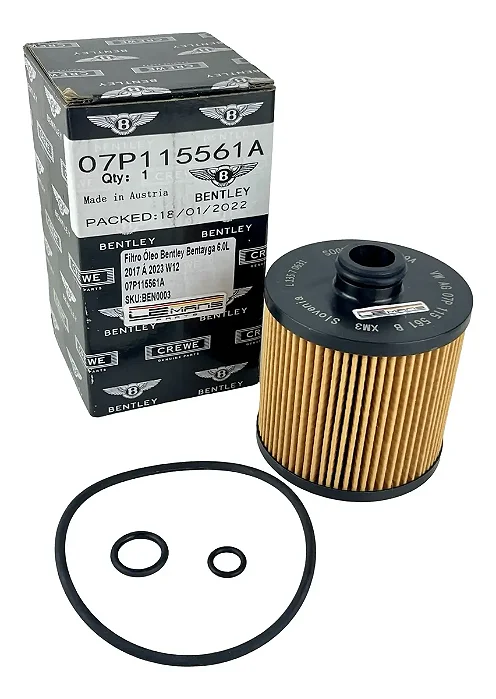 Filtro Óleo Bentley Bentayga W12 07P115561A 2015 2016 2017 2018 2019 2020 2021 2022 2023 2024