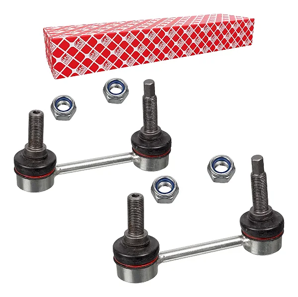 Par Bieletas Barra Estabilizadora Traseira Mercedes-Benz ML250 ML300 ML350 ML400 ML420 ML450 ML500 ML550 2005 2006 2007 2008 2009 2010 2011 2012 2013 2014 2015 A1643201232 29504 FEBI