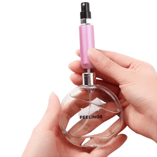 Mini frasco de perfume recarregável 5 ml várias cores