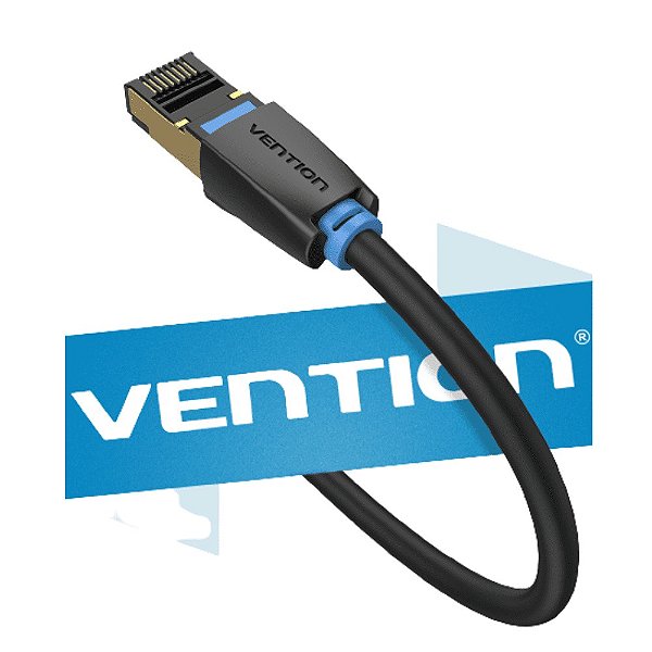 Cabo de rede Vention Rj45 Cat 8 40 Gbps 2000 Mhz 10 Metros