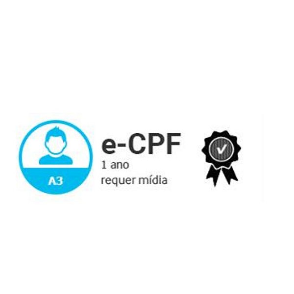 E-CPF A3 DE 1 ANO