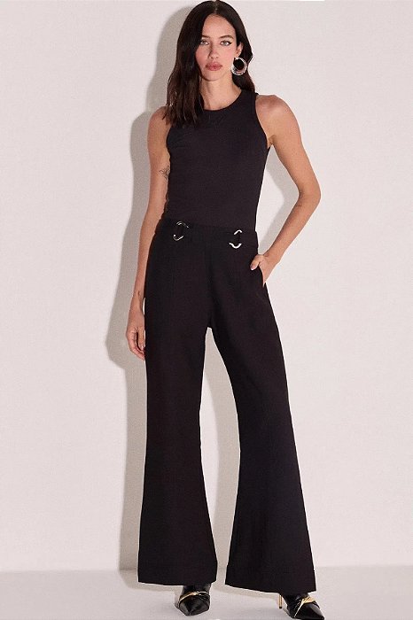 Calça Wide Leg em Alfaiataria