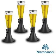 Kit 4 Torres De Chopp Marcbeer Marchesoni 3,5 Litros Mb2350