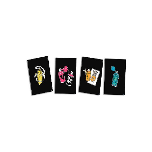 Quadros Decorativos Fortnite - 04 unidades - Festcolor - Rizzo