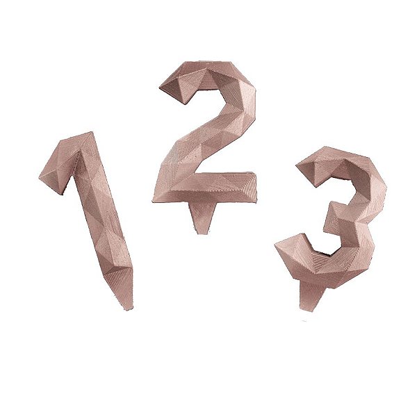 Vela Diamante Rose Gold  - 01 Unidade - Festcolor