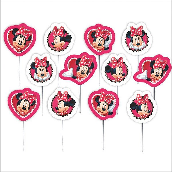 Palitos Decorativos Impresso EVA - Minnie - 01unidade - Piffer - Rizzo