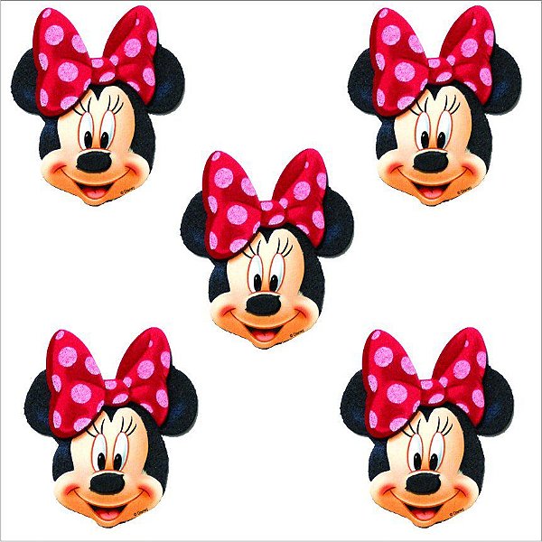 Mini Carinha Impresso em EVA - Minnie - 01 unidade - Piffer - Rizzo