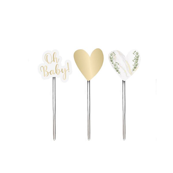 Pick Sortido para Docinhos - Festa OH Baby Boy - 12 unidades - Cromus - Rizzo