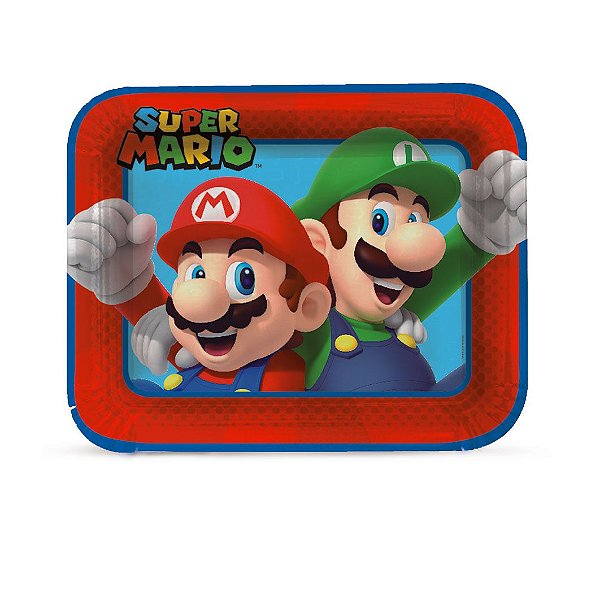 Bandeja Laminada Festa Super Mario - Cromus - Rizzo