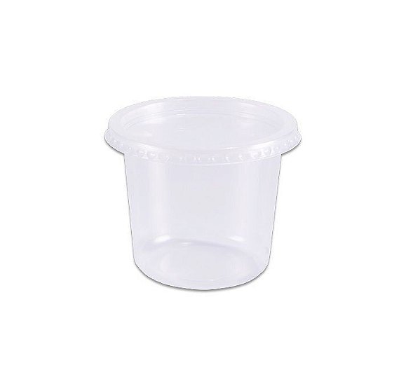 Pote Redondo com Tampa 350ml PL350 - 24 unidades - Prafesta - Rizzo