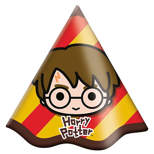 Chapéu Festa Harry Potter Kids - 08 Unidades - Festcolor - Rizzo Embalagens