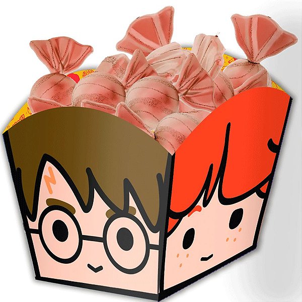 Cachepot Festa Harry Potter Kids - 8 unidades - Festcolor - Rizzo Festas