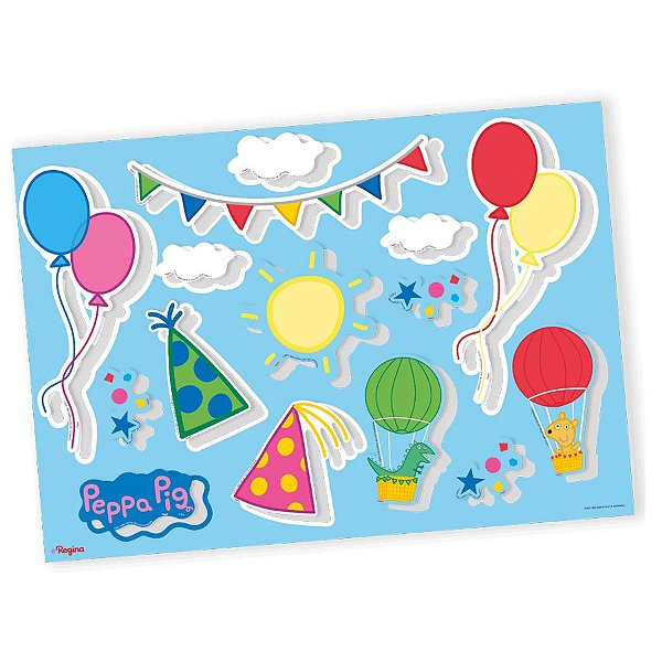 Kit Decorativo Peppa Pig Clássica - 01 unidades - Regina -