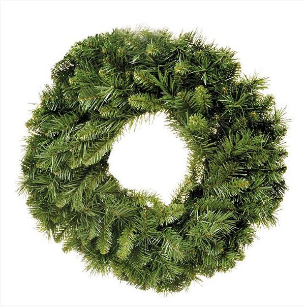 Guirlanda 40cm Verde 100 hastes - 01 unidade - Cromus Natal - Rizzo Embalagens