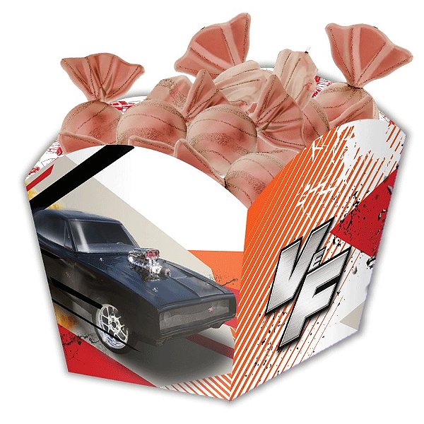 Cachepot Médio Festa Velozes e Furiosos - 8 Unidades - Festcolor - Rizzo