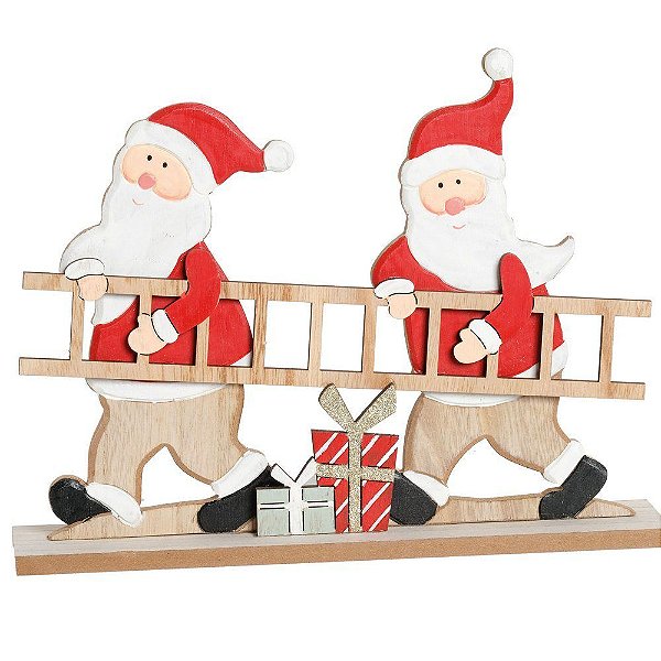 Noel Segurando Escada 23cm - 01 unidade - Cromus Natal - Rizzo Balões