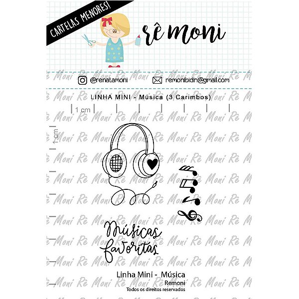 Carimbo Mini Musica Cod 41000042 - 01 Unidade - Lilipop Carimbos - Rizzo