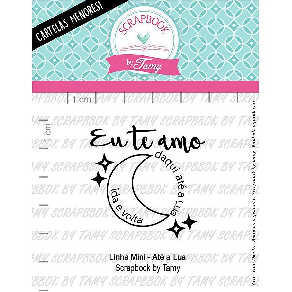 Carimbo Mini Ate a Lua Cod 71000049 - 01 Unidade - Lilipop Carimbos - Rizzo