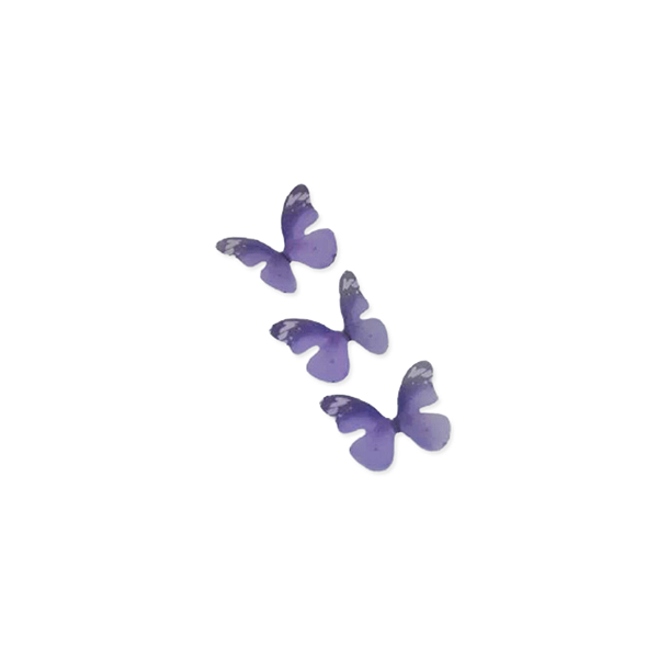 Enfeite Tecido Decorativo Borboleta Roxa - ArtLille - 10 Uni - Rizzo