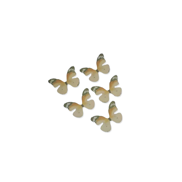 Enfeite Tecido Decorativo Borboleta Amarela - ArtLille - 10 Uni - Rizzo
