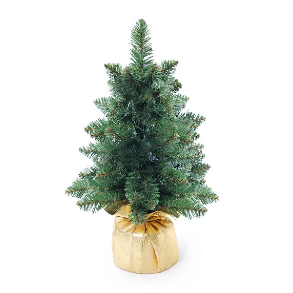 Mini Pinheiro Verde 40cm - 01 unidade - Cromus Natal - Rizzo Balões