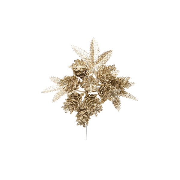 Pick Ouro 20cm - 01 unidade - Cromus Natal - Rizzo