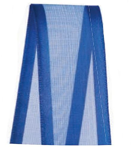 Fita Voal com Cetim Progresso  ZC009 38mm - 10m Cor 276 Azul Pavão - 01 Unidade - Progresso - Rizzo