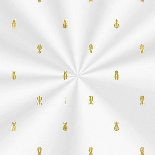 Saco Transparente Decorado - 10x14cm - Abacaxi - 100 unidades - Cromus - Rizzo