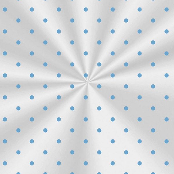 Saco Transparente Decorado - 10x14cm - Poá Azul - 100 unidades - Cromus - Rizzo