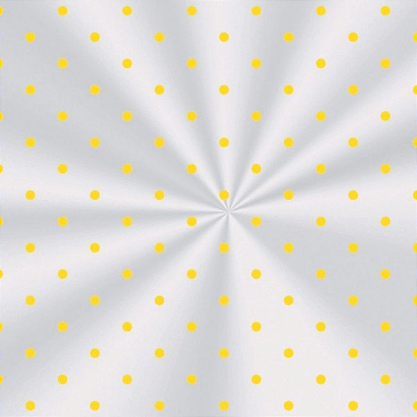 Saco Transparente Decorado - 10x14cm - Poá Amarelo - 100 unidades - Cromus - Rizzo