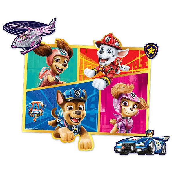 Kit Decorativo Festa Patrulha Canina - 13pçs - 01 unidades - Regina -