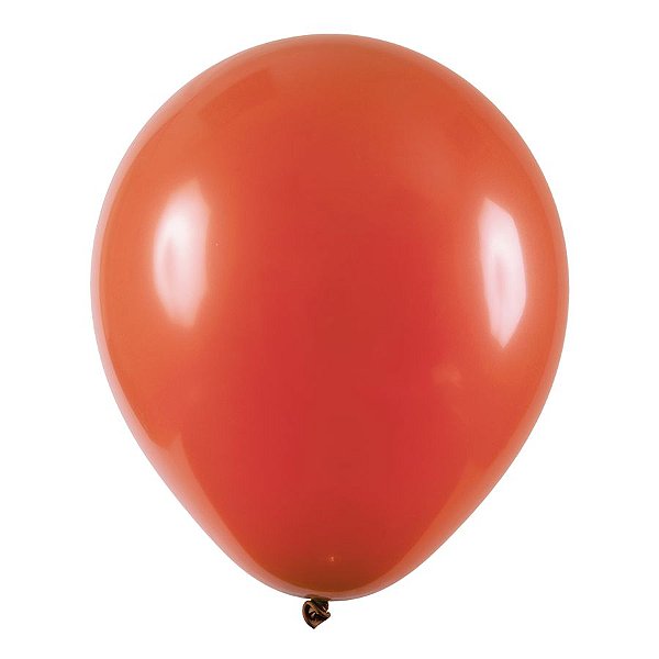 Balão de Festa Redondo Profissional Látex Liso - Terracota - Art-Latex - Rizzo Balões