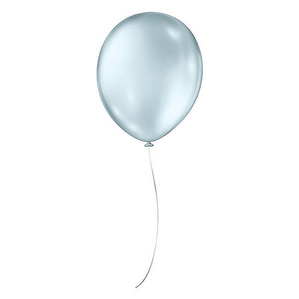 Balão de Festa Látex Perolado - Azul Claro - Balões São Roque - Rizzo Balões