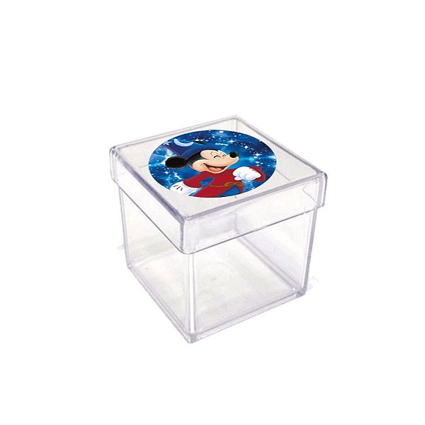 Caixinha Acrílica Lembrancinha Festa Mickey Fantasia - 5cm x 5cm 20 unidade - Rizzo