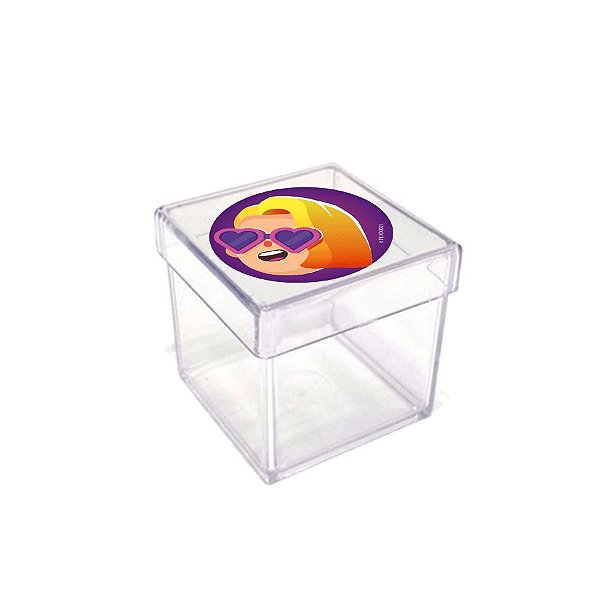 Caixinha Acrílica Lembrancinha Festa PK XD - 5cm x 5cm 20 unidades - Rizzo