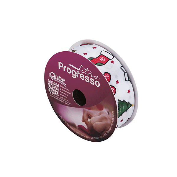 Fita de Cetim ECF 005TR 22mm -10m Cor 089 Elementos Lúdicos Natal - 01 unidade - Progresso Natal - Rizzo