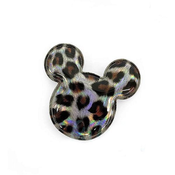 Aplique Urso Prata Animal Print Decorativo - 2 Un - Artegift - Rizzo
