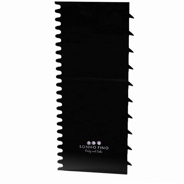 Espátula para Bolo Tradicional N°13 - Preto - 1 unidade- Sonho Fino - Rizzo