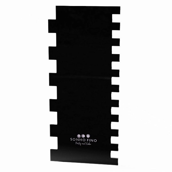Espátula para Bolo Tradicional N°8 - Preto - 1 unidade- Sonho Fino - Rizzo