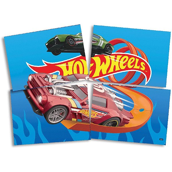 Painel Decorativo Festa Hot Wheels - 1 Unidade - Festcolor