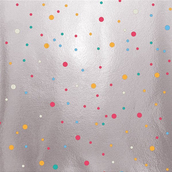 Embalagem Laminada para Bolo cor Colors Prata 20x22cm 50 Unidades Cromus Rizzo
