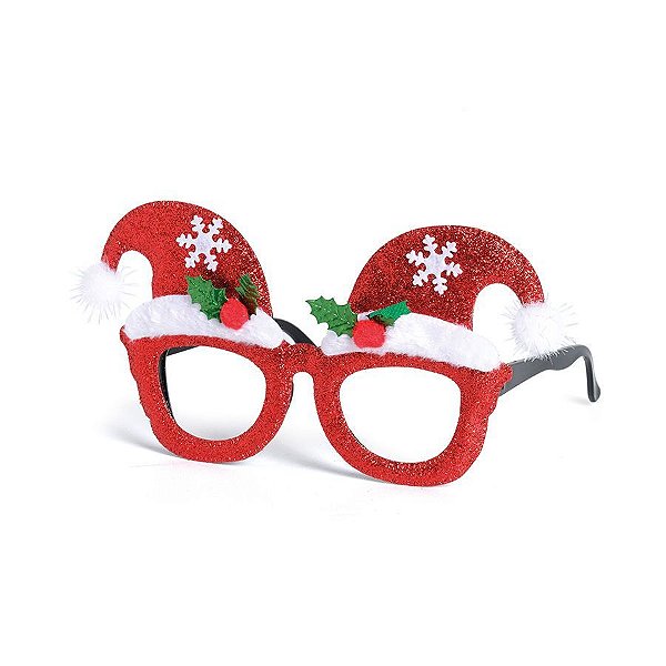 Óculos com Gorro Noel Floco de Neve - 01 unidade - Cromus Natal - Rizzo