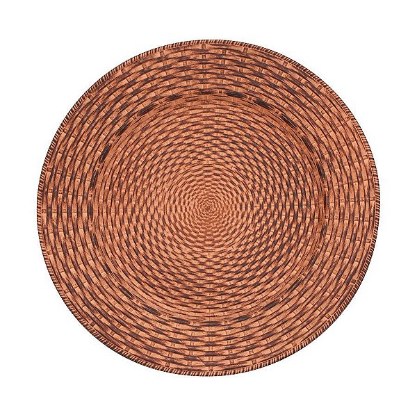 Sousplat Corda Ouro Velho 33cm - 01 unidade - Cromus Natal - Rizzo Balões