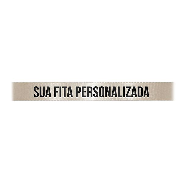 Fita de Cetim para Personalização CFS002 - 10mm X 45metros - Champagne 311 - 01 Unidade - Progresso - Rizzo Personalize