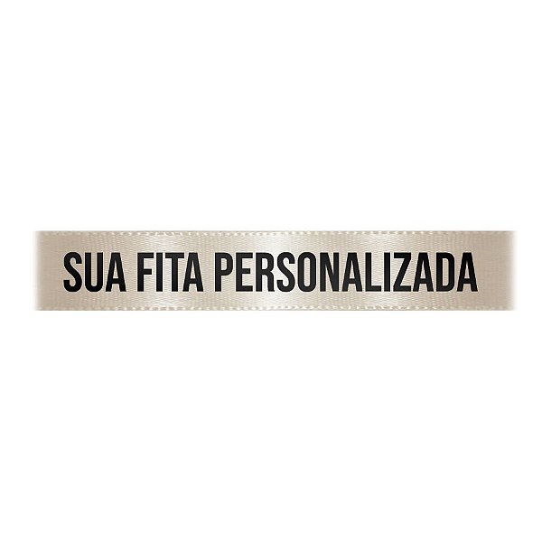 Fita de Cetim Personalizada CFS005 - 22mm X 45metros - Champagne 311 - 01 Unidade - Progresso - Rizzo Personalize