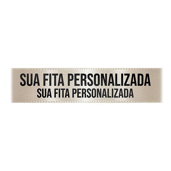 Fita de Cetim Personalizada CFS007 - 30mm X 45metros - Champagne 311 - 01 Unidade - Progresso - Rizzo Personalize