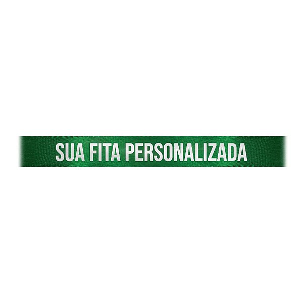 Fita de Cetim para Personalização CFS002 - 10mm X 45metros - Verde Bandeira 217 - 01 Unidade - Progresso - Rizzo Personalize